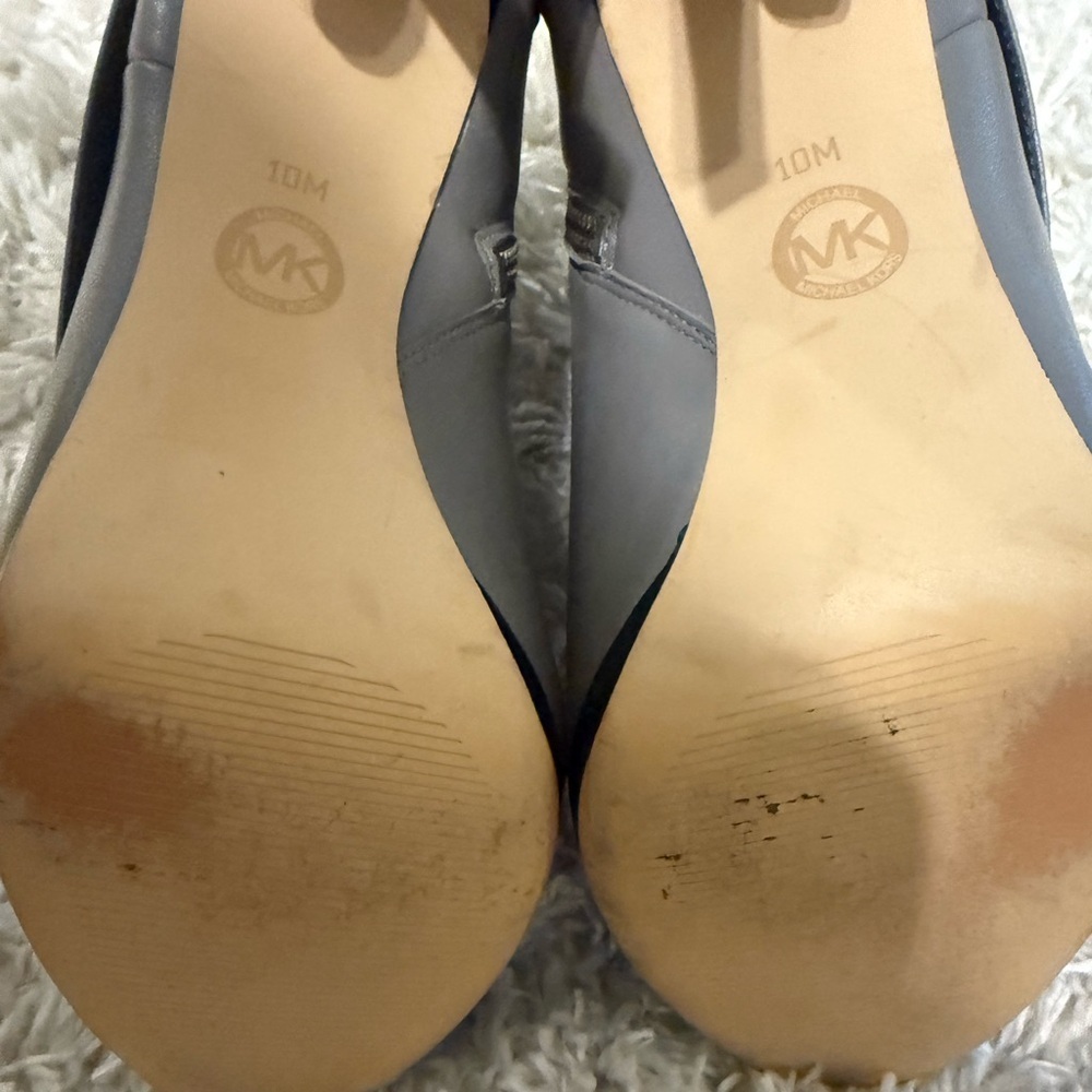Michael Kors Sleek Gray Ankle Booties - Picture 3 of 15